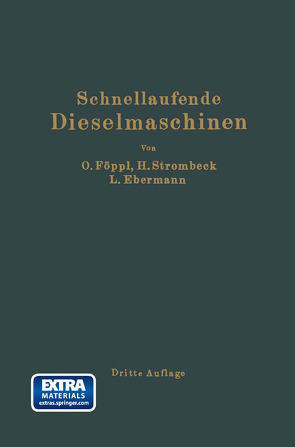 Schnellaufende Dieselmaschinen von Ebermann,  Ludwig, Föppl,  Otto, Strombeck,  Heinrich