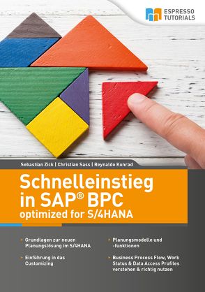 Schnelleinstieg in SAP BPC optimized for SAP S/4HANA von Konrad,  Reynaldo, Sass,  Christian, Zick,  Sebastian