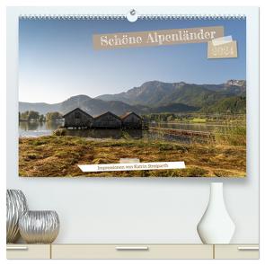 Schöne Alpenländer (hochwertiger Premium Wandkalender 2024 DIN A2 quer), Kunstdruck in Hochglanz von Streiparth,  Katrin