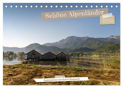 Schöne Alpenländer (Tischkalender 2024 DIN A5 quer), CALVENDO Monatskalender von Streiparth,  Katrin