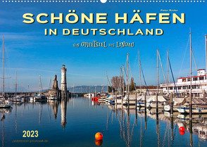 Schöne Häfen in Deutschland von Greetsiel bis Lindau (Wandkalender 2023 DIN A2 quer) von Roder,  Peter