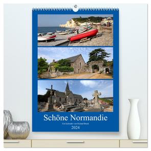Schöne Normandie (hochwertiger Premium Wandkalender 2024 DIN A2 hoch), Kunstdruck in Hochglanz von Brack,  Roland