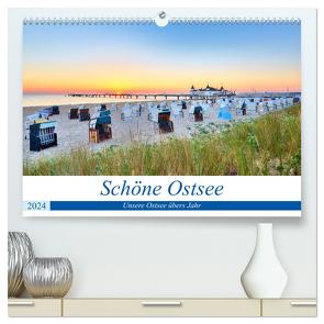 Schöne Ostsee – Impressionen übers Jahr (hochwertiger Premium Wandkalender 2024 DIN A2 quer), Kunstdruck in Hochglanz von Dinse,  Stefan
