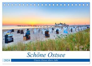 Schöne Ostsee – Impressionen übers Jahr (Tischkalender 2024 DIN A5 quer), CALVENDO Monatskalender von Dinse,  Stefan