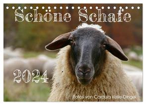 Schöne Schafe (Tischkalender 2024 DIN A5 quer), CALVENDO Monatskalender von Kelle-Dingel,  Cordula