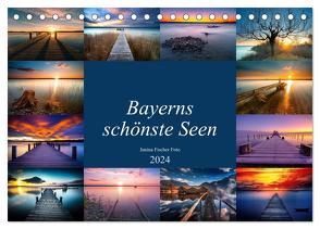 Schöne Seen in Bayern (Tischkalender 2024 DIN A5 quer), CALVENDO Monatskalender von Fischer,  Janina
