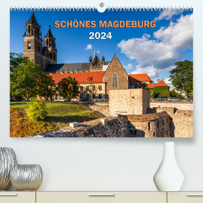 Schönes Magdeburg (hochwertiger Premium Wandkalender 2024 DIN A2 quer), Kunstdruck in Hochglanz von Schwingel,  Andrea