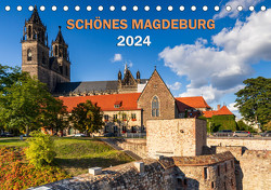 Schönes Magdeburg (Tischkalender 2024 DIN A5 quer), CALVENDO Monatskalender von Schwingel,  Andrea