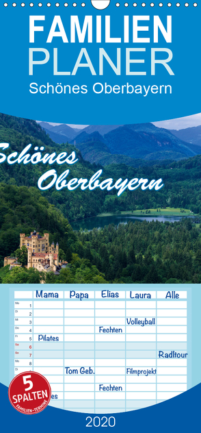 Schönes Oberbayern – Familienplaner hoch (Wandkalender 2020 , 21 cm x 45 cm, hoch) von Thiele,  Ralf-Udo