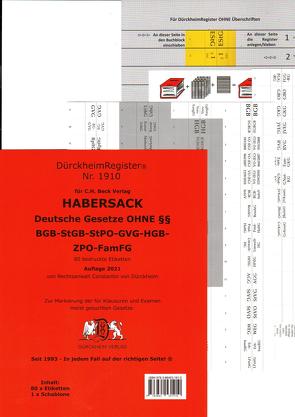 DürckheimRegister® HABERSACK 2022 OHNE §§ von Dürckheim,  Constantin