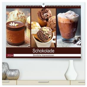 Schokolade 2024. Sinnliche Impressionen (hochwertiger Premium Wandkalender 2024 DIN A2 quer), Kunstdruck in Hochglanz von Lehmann,  Steffani