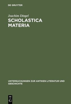Scholastica materia von Dingel,  Joachim