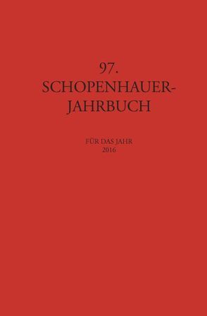 Schopenhauer Jahrbuch von Birnbacher,  Dieter, Kossler,  Matthias