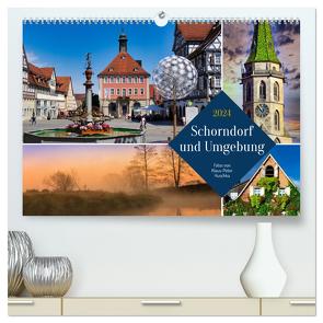 Schorndorf und Umgebung (hochwertiger Premium Wandkalender 2024 DIN A2 quer), Kunstdruck in Hochglanz von Huschka,  Klaus-Peter