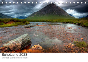 Schottland 2023 – Wildes Land im Norden (Tischkalender 2023 DIN A5 quer) von kalender365.com