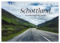 Schottland, Atemberaubender Norden (Tischkalender 2024 DIN A5 quer), CALVENDO Monatskalender von Sohn,  Sina