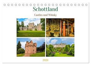 Schottland – Castles und Whisky (Tischkalender 2024 DIN A5 quer), CALVENDO Monatskalender von Schwarze,  Nina