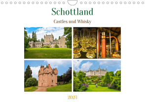 Schottland – Castles und Whisky (Wandkalender 2023 DIN A4 quer) von Schwarze,  Nina