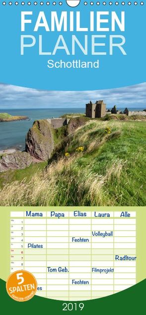 Schottland – Familienplaner hoch (Wandkalender 2019 , 21 cm x 45 cm, hoch) von Scholz,  Frauke