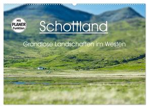 Schottland – grandiose Landschaften im Westen (Wandkalender 2024 DIN A2 quer), CALVENDO Monatskalender von Schaefer,  Anja