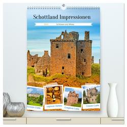 Schottland Impressionen – Schlösser und Whisky (hochwertiger Premium Wandkalender 2024 DIN A2 hoch), Kunstdruck in Hochglanz von Schwarze,  Nina