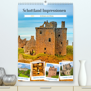 Schottland Impressionen – Schlösser und Whisky (Premium, hochwertiger DIN A2 Wandkalender 2023, Kunstdruck in Hochglanz) von Schwarze,  Nina