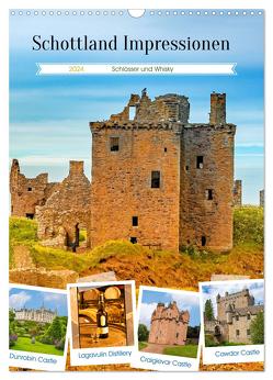 Schottland Impressionen – Schlösser und Whisky (Wandkalender 2024 DIN A3 hoch), CALVENDO Monatskalender von Schwarze,  Nina
