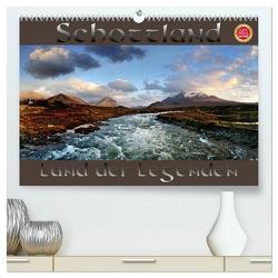 Schottland – Land der Legenden (hochwertiger Premium Wandkalender 2024 DIN A2 quer), Kunstdruck in Hochglanz von Cross,  Martina