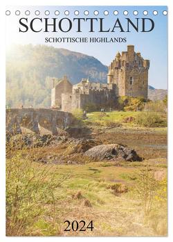 Schottland -Schottische Highlands (Tischkalender 2024 DIN A5 hoch), CALVENDO Monatskalender von pixs:sell,  pixs:sell