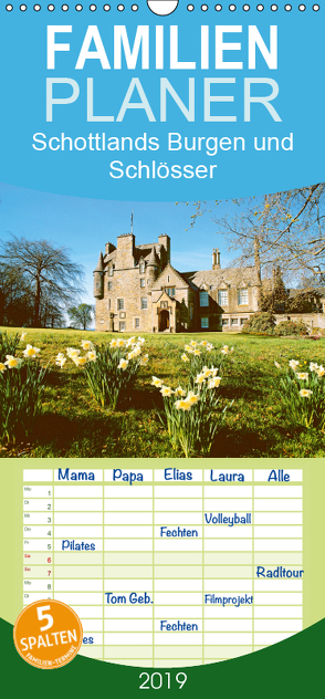 Schottlands Burgen und Schlösser – Familienplaner hoch (Wandkalender 2019 , 21 cm x 45 cm, hoch) von CALVENDO