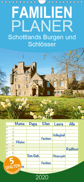 Schottlands Burgen und Schlösser – Familienplaner hoch (Wandkalender 2020 , 21 cm x 45 cm, hoch) von CALVENDO