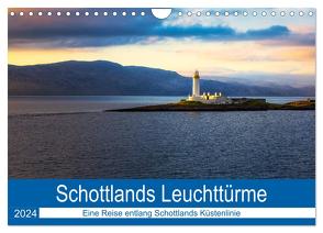 Schottlands Leuchttürme (Wandkalender 2024 DIN A4 quer), CALVENDO Monatskalender von Peters-Hein,  Reemt