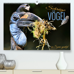 Schräge Vögel in Szene gesetzt (Premium, hochwertiger DIN A2 Wandkalender 2023, Kunstdruck in Hochglanz) von Utz,  Renate