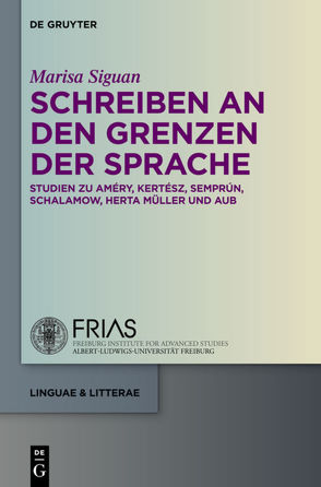 Schreiben an den Grenzen der Sprache von Siguan,  Marisa