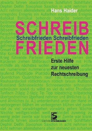 Schreibfrieden von Haider,  Hans