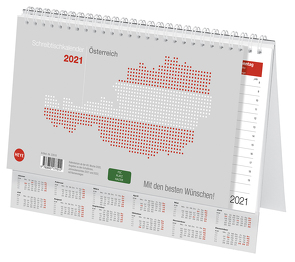 Schreibtischkalender Österreich groß Kalender 2021 von Heye