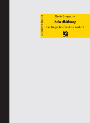 Schreibübung von Stegentritt,  Erwin