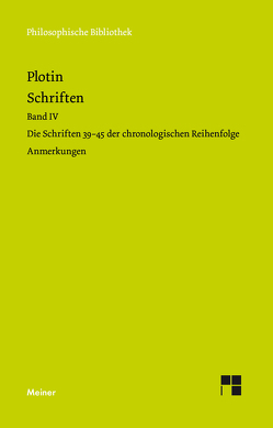 Schriften. Band IV von Beutler,  Rudolf, Harder,  Richard, Plotin, Theiler,  Willy