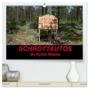 Schrottautos im Kyrkö Mosse (hochwertiger Premium Wandkalender 2024 DIN A2 quer), Kunstdruck in Hochglanz von K.Schulz,  Eckhard