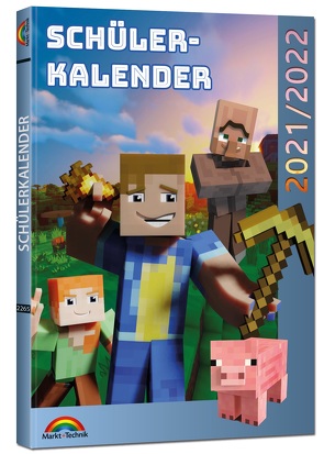 Schülerkalender 2021/2022 mit Minecraft inklusive Tipps, Tricks & Crafting-Rezepten von Haberkamp,  David