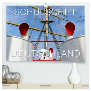 Schulschiff Deutschland in Bremen-Vegesack (hochwertiger Premium Wandkalender 2024 DIN A2 quer), Kunstdruck in Hochglanz von happyroger,  happyroger