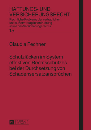 Schutzlücken im System effektiven Rechtsschutzes bei der Durchsetzung von Schadensersatzansprüchen von Fechner,  Claudia
