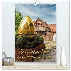 Schwabach Geburtstagskalender (hochwertiger Premium Wandkalender 2024 DIN A2 hoch), Kunstdruck in Hochglanz von Klinder,  Thomas