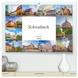 Schwabach Impressionen (hochwertiger Premium Wandkalender 2024 DIN A2 quer), Kunstdruck in Hochglanz von Meutzner,  Dirk