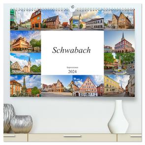 Schwabach Impressionen (hochwertiger Premium Wandkalender 2024 DIN A2 quer), Kunstdruck in Hochglanz von Meutzner,  Dirk