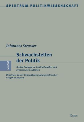 Schwachstellen der Politik von Strasser,  Johannes