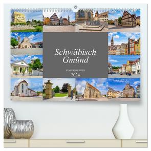 Schwäbisch Gmünd Stadtansichten (hochwertiger Premium Wandkalender 2024 DIN A2 quer), Kunstdruck in Hochglanz von Meutzner,  Dirk