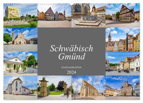 Schwäbisch Gmünd Stadtansichten (Wandkalender 2024 DIN A2 quer), CALVENDO Monatskalender von Meutzner,  Dirk