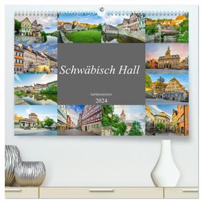 Schwäbisch Hall Impressionen (hochwertiger Premium Wandkalender 2024 DIN A2 quer), Kunstdruck in Hochglanz von Meutzner,  Dirk