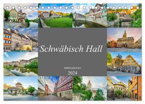 Schwäbisch Hall Impressionen (Tischkalender 2024 DIN A5 quer), CALVENDO Monatskalender von Meutzner,  Dirk